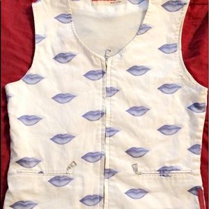 Prada Blue Lips Vest